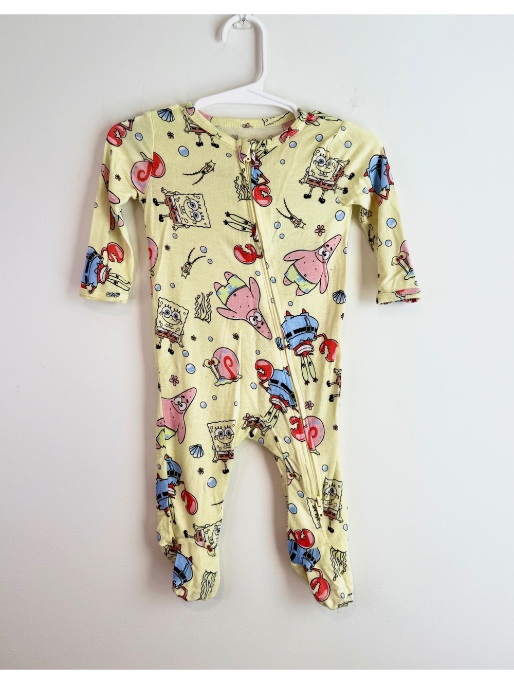 Nickelodeon SpongeBob SquarePants Baby Footed Pajamas 0-3M